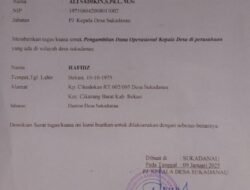 PJ KEPALA DESA SUKADANAU VIRAL !!!DIDUGA PUNGUT OPERASIONAL KE PERUSAHAN PAKAI SURAT