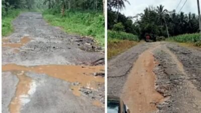 Jalan Marbau Mataram – Katibung Hancur ! Masyarakat Berharap Pemkab Lampung Selatan Bertindak