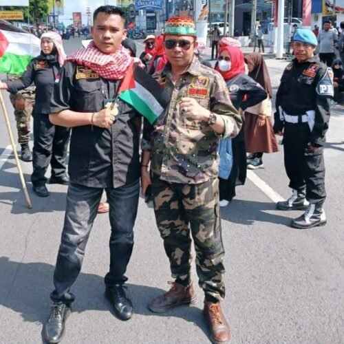 Aksi Lampung bersama palestina JILID III Puluhan ribu masyarakat Lampung 1.000 diantaranya Anggota Grib jaya provinsi Lampung jadi garda terdepan