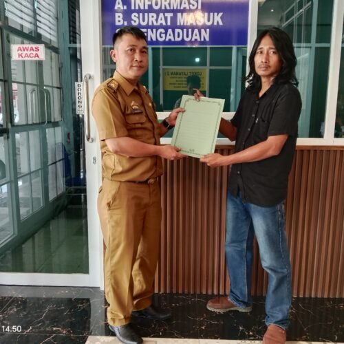 Rudi Sapari A.s Sekjen DPP LSM BANKI Resmi Laporkan Dugaan Korupsi Kepala Desa Paya Di Inspektorat Pesawaran