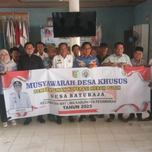 Warga Desa Batu Raja Hadiri Musdessus Ketahanan Pangan dan Pembentukan Koperasi Merah Putih