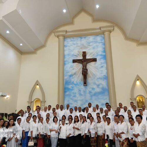 Dewan Pastoral Paroki Laksanakan Pelantikan dan Serah Terima Jabatan Priode 2025-2028 Di Gereja Santo Yuseph Ohoijang Maluku Tenggara 