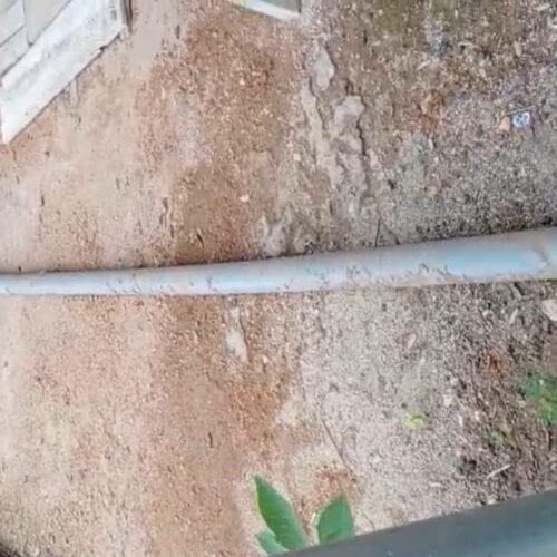 Saluran Pipa PDAM Patah Diduga Akibat Pekerja Proyek Ruas Jalan Di Way Khilau