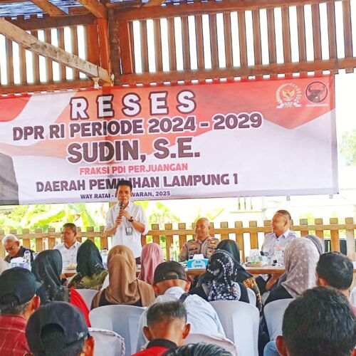 Anggota DPR RI Komisi III Bidang Hukum dan Ham Laksanakan Kegiatan Reses Di Way Ratai Pesawaran