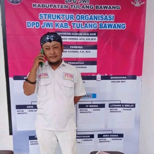 Beni Setiawan Ketua DPD JWI Tuba, Angkat Bicara,,!! Viralnya Pemberitaan Kepala Kampung Panca Mulia Jarang Masuk Kantor Diduga Korupsikan Dana Desa