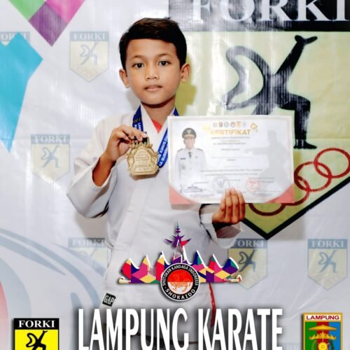 Siswa MIN 1 Pesawaran Raih Juara 1 Komite Usia Dini Putra di Lampung Karate Championship 2025