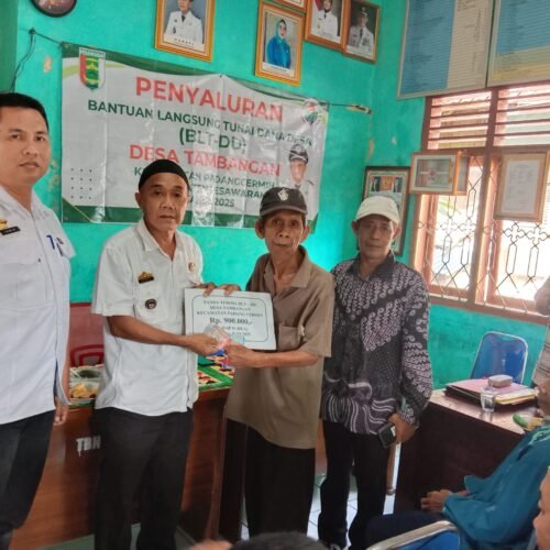 Penyaluran BLT-DD Tahap II Desa Tambangan Berlangsung Lancar, 10 KPM Terima Bantuan