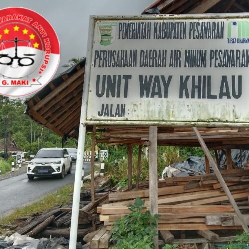 Air Bersih PDAM Wilayah Unit Way Khilau Selalu Keruh dan Tersendat Aktivis G – MAKI Angkat Bicara