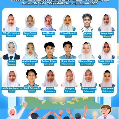 SMA Negeri 1 Kedondong Cetak Prestasi: 18 Siswa Lolos OSN Tingkat Kabupaten/Kota Se-Provinsi Lampung 2025
