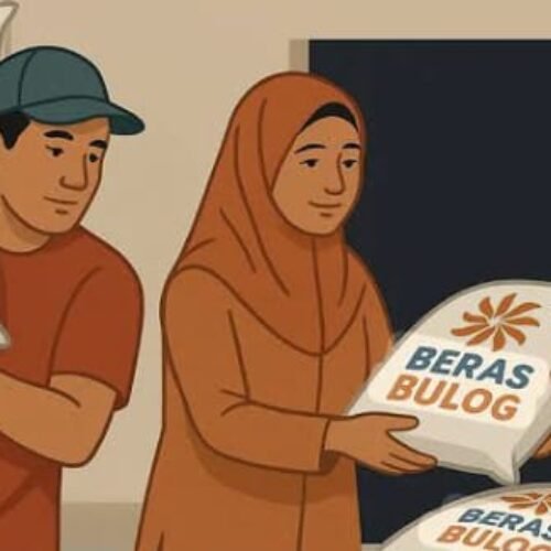 Pembagian Beras Bansos Di Desa Batu Raja Punduh Pidada Diduga Menyalahi Aturan KPM Menerima Hanya 1 Sak 10 Kg