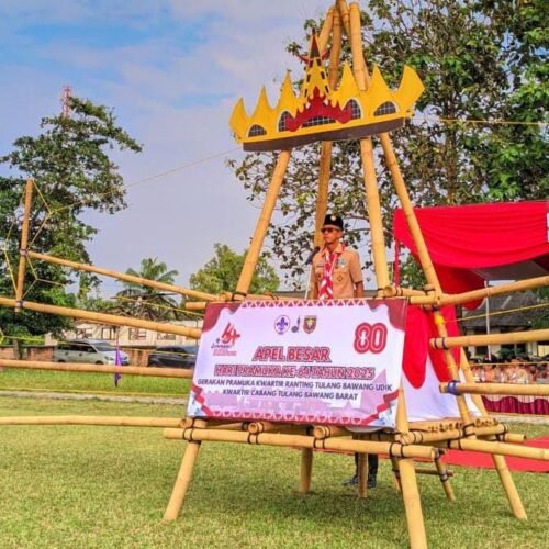 Hari Pramuka ke-64, Tulang Bawang Udik Tegaskan Karakter Pemuda