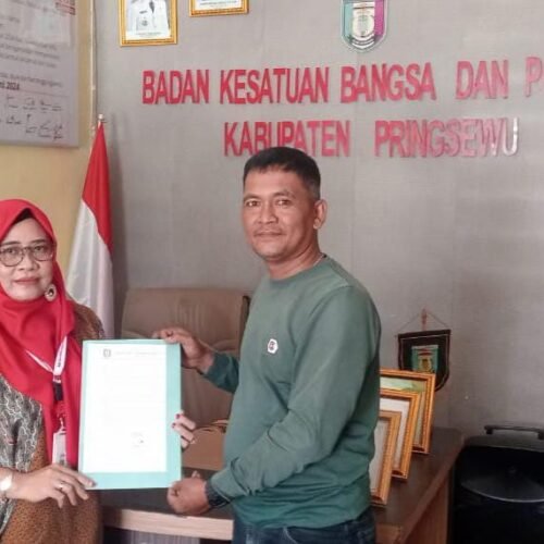 DPD Jajaran Wartawan Indonesia ( JWI ) Pringsewu Resmi Terdaftar di Kesbangpol Kabupaten Pringsewu
