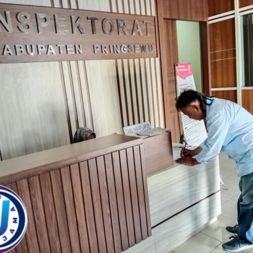 Aktivis G – MAKI Datangi Kantor Inspektorat Pringsewu Pertanyakan dan Desak Periksa Dugaan Korupsi Kakon Sukanegri Pardasuka 