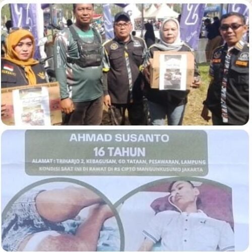 Semangat Kepedulian Dalam Deru Motor Cross: LSM GMBI Pesawaran Galang Dana untuk Pasien Kanker Tulang, Dukungan Penuh dari TNI dan Masyarakat