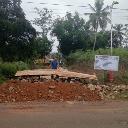 Pemerintah Tiyuh Way sido Tingkatkan Infrastruktur Dengan Membangun Gorong-Gorong