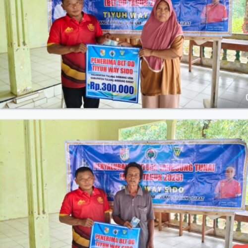 Pemerintah Tiyuh Way Sido Salurkan Bantuan Langsung Tunai Dana Desa (BLT-DD) Bulan Agustus 2025