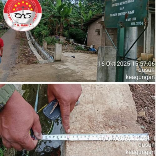 Aktivis G-MAKI Temukan Beberapa Proyek Misterius Tidak Terpasang Papan Informasi Serta Dugaan Pengurangan Volume Pemasangan Matrial Batu