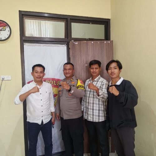 Pemuda Way Khilau Silaturahmi ke Polres Pesawaran, Siap Gelar Turnamen Sepak Bola Way Khilau Cup 1