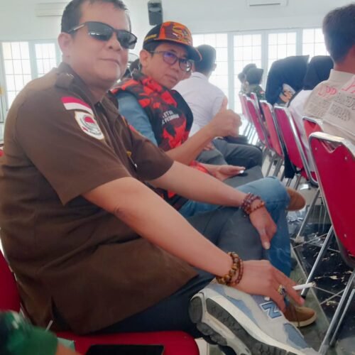 Murni Ketua PP dan Sapturizal Ketu LSM Garda Hadiri Pelantikan Ormas di GSG Pesawaran