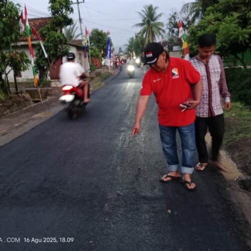 KETUA LSM PENJARA INDONESIA DPD LAMPUNG ANGKAT BICARA, PROYEK JALAN  RP. 11,9 MILYAR DI WAY KHILAU DILINTASI KENDARAAN SERASA MENUNGGANGI KUDA  DAN CIUM DUGAAN AROMA KORUPSI