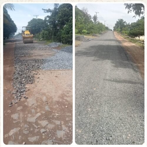 Ketua JWI Tubaba Kritik Pekerjaan Proyek Peningkatan Jalan Sumber Rejo Kec Tumijajar Ditemukan Kejanggalan