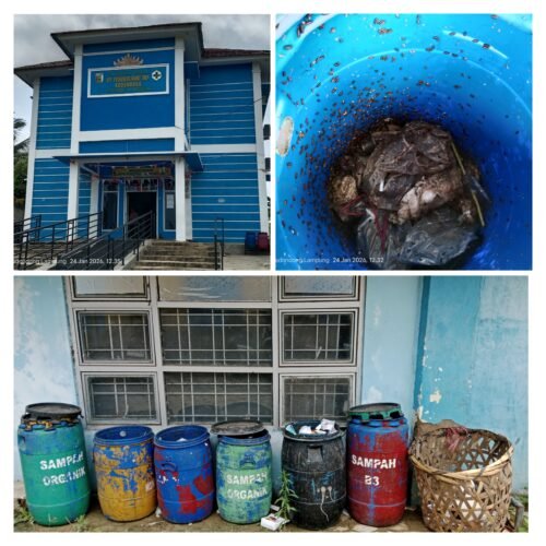 Sampah Limbah Di Tong Sampah B3 Diduga Dibiarkan Hingga Timbul Belatung di Puskesmas Kedondong Menuai Kritik Dari Lsm Penjara
