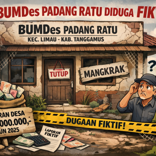 Anggaran Bumdes Padang Ratu Tahun 2025 Rp. 80 Juta Ketua BUMDes Bungkam Saat Dikonfirmasi