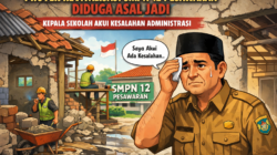 Dugaan Proyek Dikerjakan Asal Jadi, Kepsek SMP Negeri 12 Pesawaran Akui Kesalahan Administrasi