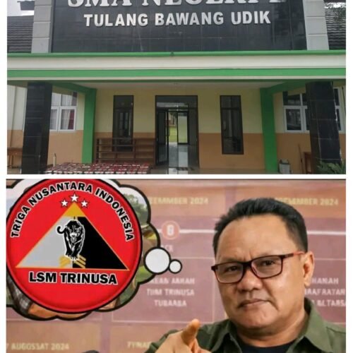 Diduga Halangi Konfirmasi Anggaran Perpustakaan, LSM TRINUSA Akan Surati SMAN 2 Tulang Bawang Udik
