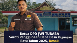 Ketua DPD JWI Tubaba Soroti Penggunaan Dana Desa Kagungan Ratu Tahun 2025, Desak Transparansi dan Keterbukaan Publik