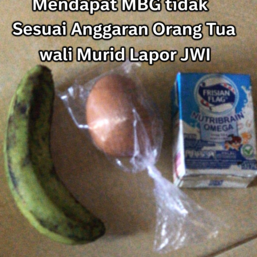 Wali Murid SDN 22 Tumijajar Keluhkan Kualitas MBG, Lapor ke JWI