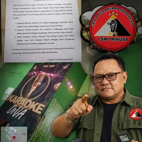 Warga Marga Kencana Kompak Tolak Karaoke Diva, LSM TRINUSA Tubaba Desak APH Bertindak Tegas