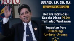 Ketua PFI Kecam Intimidasi Kepala Dinas PSDA terhadap Wartawan, Tegaskan Pers Dilindungi Undang-Undang