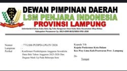 LSM Penjara Indonesia DPD Lampung Layangkan Surat Konfirmasi ke Puskesmas Kota Dalam, Terkait Anggaran Tahun 2025-2026