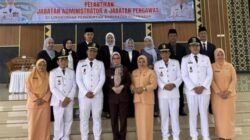 Nanda Indira Bupati Pesawaran Lantik 12 Pejabat Definitif