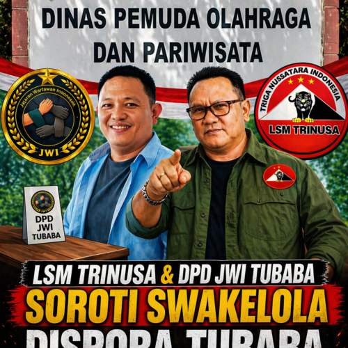 Soroti Anggaran Swakelola DISPORA Tubaba TA 2025, LSM TRINUSA dan JWI Minta Transparansi Realisasi Anggaran Ratusan Juta