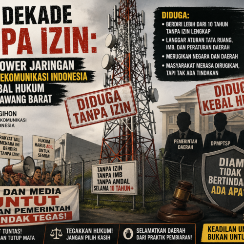 Satu Dekade Tanpa Izin: PT Gihon Telekomunikasi Indonesia Diduga Kebal Hukum di Tulang Bawang Barat