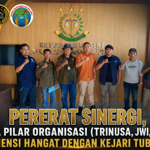 PERERAT SINERGI, TIGA PILAR ORGANISASI (TRINUSA, JWI, IWO) AUDIENSI HANGAT DENGAN KEJARI TUBABA