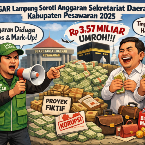 LSM PAGAR Lampung Soroti Pengelolaan Anggaran Sekretariat Daerah Kabupaten Pesawaran Tahun 2025: Diduga Boros, Mark-Up, dan Ada Belanja Umroh Rp3,57 Milyar
