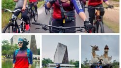 Takjub Pembangunan Era Umar Ahmad, Goweser Lamteng Sri Hartati alias BIBAH Ramaikan Gowes HUT Tubaba Ke-17