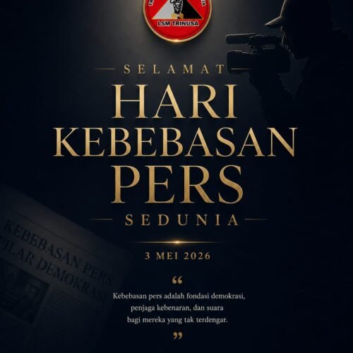 Peringati Hari Kebebasan Pers Sedunia 2026, Ketua LSM TRINUSA Tubaba Ajak Seluruh Elemen Jaga Kemerdekaan Jurnalis