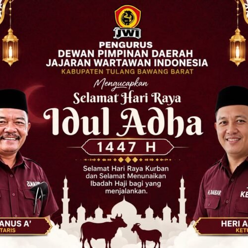Sambut Idul Adha 2026, DPD JWI Tubaba Ajak Momentum Perkuat Keikhlasan dan Silaturahmi
