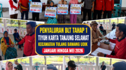 Tiyuh Karta Tanjung Selamat Salurkan BLT Dana Desa Tahap I Tahun 2026 di Balai Tiyuh