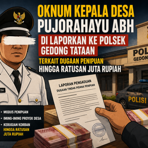 Oknum Kepala Desa Pujorahayu ABH Di Laporkan Ke Polsek Gedong Tataan Oleh Warga Sinar Harapan Terkait Dugaan Penipuan Hingga Ratusan Juta Rupiah