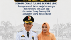 Heri Akbar Ucapan Selamat atas Dilantiknya Ashari, S.P. sebagai Camat Tulang Bawang Udik Definitif
