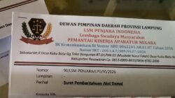 LSM Penjara Indonesia DPD Lampung Resmi Sampaikan Pemberitahuan Aksi Orasi ke Polres Pesawaran