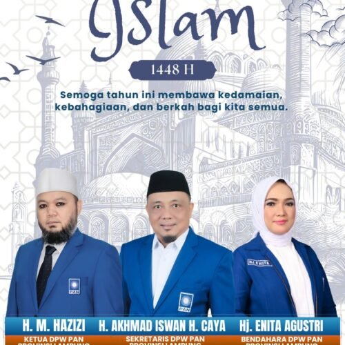 DPW PAN Provinsi Lampung & Fraksi PAN DPRD Provinsi Lampung Mengucapkan Selamat Tahun Baru Islam, 1 Muharam 1448 H   
