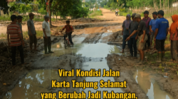 Viral Kondisi Jalan Karta Tanjung Selamat yang Berubah Jadi Kubangan, Warga Harapkan Tindakan Cepat PUPR