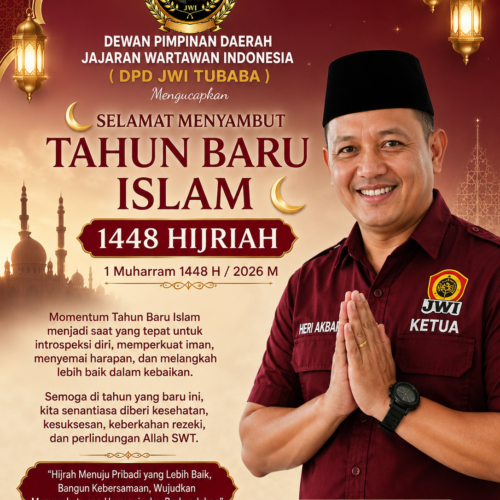 Sambut Tahun Baru Islam 1448 H, Ketua DPD JWI Tubaba Heri Akbar Ajak Momentum Evaluasi Diri dan Perkuat Kebersamaan