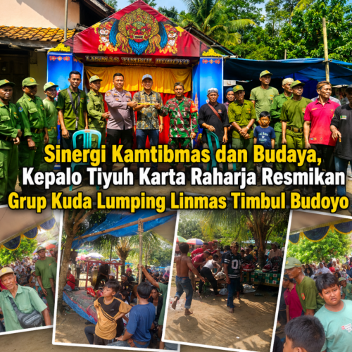 Sinergi Kamtibmas dan Budaya, Kepalo Tiyuh Karta Raharja Resmikan Grup Kuda Lumping Linmas Timbul Budoyo